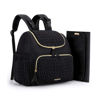 Picture of mommore Diaper Bag Small Diaper Backpack Stylish Baby Backpacks Travel Mini Maternity Bags with Insulated Pockets, Changing Pad, Stroller Straps