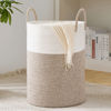 Picture of YOUDENOVA Woven Rope Laundry Hamper Basket, 58L Tall Laundry Basket, Baby Nursery Hamper for Blanket Storage, Clothes Hamper for Laundry in Bedroom-Large-Brown