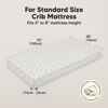 Picture of 2-Pack Crib Sheets for Boys, Girls - Viscose Derived from Bamboo Fitted Crib Sheet, Baby Crib Sheets Neutral, Crib Mattress Sheet, Toddler Bed Sheets, Baby Sheets for Crib Fitted Sheets (Fleur)