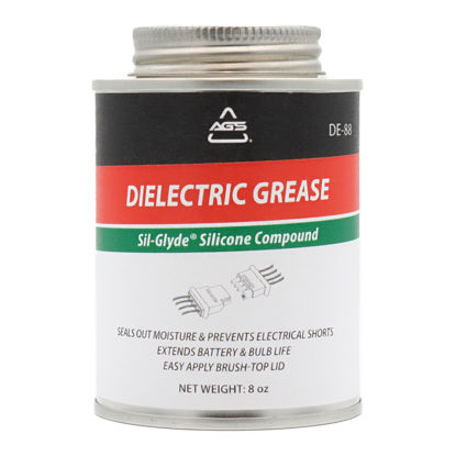 Picture of AGS Automotive Solutions Brush Top Can Dielectric Silicone Grease Compound for All Electrical Components and Connectors, 8 oz, Percise and Easy Application