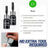 Picture of Zupooko Windshield Repair Kit, Cracks Gone Glass Kit Nano Glass Repair Fluid Windshield Chip Repair Kit, Automotive Windscreen Tool Windshield Chip Repair Kit to Repair Scratches, Cracks