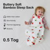 Picture of BubblePanda Rayon Made from Bamboo Sleep Sack 0-6 Months 0.5 Tog Soft Newborn Sleep Sack 3-6 Months for Infant Babies 2-Way Zipper Wearable Blanket Baby 0-3 Months