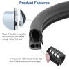 Picture of Automotive Door Weather Stripping 20Ft Car Door Rubber Edge Trim Seal Strip Gasket with Side Bulb for Car Bus Camper Boat RV Truck Doors