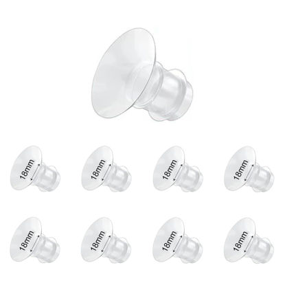 Picture of Flange Inserts 18mm 8PCS,Wearable Breast Pump Parts Compatible with Momcozy S12 pro/S9 pro/S12/S9/Medela/Spectra/TSRETE 24mm Breast Pump Shields/Flanges,Reduce 24mm Nipple Tunnel Down to 18mm