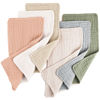 Picture of Konssy Muslin Baby Burp Cloths Sets for Unisex- 6 Pack Large 100% Cotton Burping Clothes for Newborn，Baby Girls and Boys