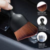 Picture of Ziciner Car Detailing Brush, Curved Soft Bristles Auto Removal Dust Collectors, Universal Vehicle Dashboard, Air Conditioner Vents etc Interior Cleaning Tool Accessories (Dark Brown)