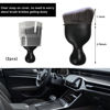 Picture of Ziciner 2 PCS Car Detailing Brush, Curved Soft Bristles Auto Removal Dust Collectors, Universal Vehicle Dashboard, Air Conditioner Vents etc Interior Cleaning Tool Accessories (Brown/White)