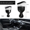 Picture of Ziciner Car Detailing Brush, Curved Soft Bristles Auto Removal Dust Collectors, Universal Vehicle Dashboard, Air Conditioner Vents etc Interior Cleaning Tool Accessories (White/Black)