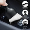 Picture of Ziciner Car Detailing Brush, Curved Soft Bristles Auto Removal Dust Collectors, Universal Vehicle Dashboard, Air Conditioner Vents etc Interior Cleaning Tool Accessories (White/Black)