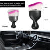 Picture of Ziciner 2 PCS Car Detailing Brush, Curved Soft Bristles Auto Removal Dust Collectors, Universal Vehicle Dashboard, Air Conditioner Vents etc Interior Cleaning Tool Accessories (White/Red)