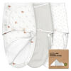 Picture of Baby Swaddle Sleep Sacks with Zipper - 3-Pack Newborn Swaddle Sack, Baby Swaddles Sleep Sack 0-3 Months, Wearable Blanket Baby, Baby Swaddle Blanket Wrap, Swaddle Sack, Easy Change Swaddle (Forest)