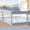 Picture of XVISHX 65 x 50 Inch Baby Playpen, Playpen for Babies and Toddlers, Baby Play Pen Playard for Indoor & Outdoor Active Center Game Fence, with Skin-Friendly Fabric and Soft Breathable Mesh, Grey