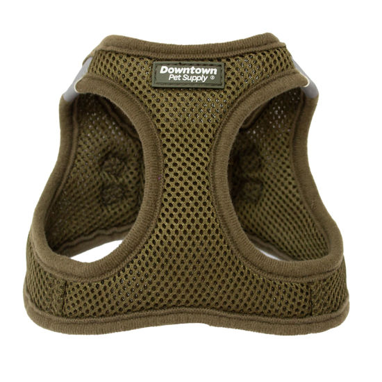 Picture of Downtown Pet Supply Step in Dog Harness for Small Dogs No Pull, X-Small, Hunter Green - Adjustable Harness with Padded Mesh Fabric and Reflective Trim - Buckle Strap Harness for Dogs