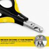 Picture of Candure Cat Nail Clipper Stainless Steel Cat Claw Trimmers for Rabbits, Guinea Pigs, Birds, Puppies, Kittens and Small Animals Pet Nail Clipper for Professional and Home Use (Yellow)