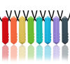 Picture of Chew Necklaces for Sensory Kids, 8 Pack Chewy Necklace Sensory Boys and Girls with Autism, ADHD, SPD, Biting, Silicone Teething Necklace Oral Chew Toys for Adults Reduce Chewing Anxiety Fidget