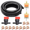Picture of Tnisesm 1/4 Gas Fuel Line Hose with Clamps Valve & Filters Kit