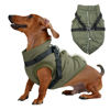 Picture of JoyDaog Dog Jacket with Harness,Fleece Lined Warm Puppy Coat for Winter,Soft Windproof Medium Dog Vest,Green XL