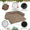 Picture of GGIB Calming Dog Bed Christmas Throw Blanket Fluffy Plush Dog Mat for Furniture Protector Decoration Holiday Throw for Sofa Couch Cover for Large Medium Small Dogs Cats (Medium, Camel)