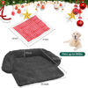 Picture of GGIB Calming Dog Bed Christmas Throw Blanket Fluffy Plush Dog Mat Furniture Protector Decoration Holiday Throw for Sofa Couch Cover Large Medium Small Dogs Cats (Extra Large, Dark Grey)