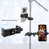 Picture of 2 Pack Microphone Stand Phone Holder, JCWNIY Universal Mic Stand Phone Holder Adjustable 360° Swivel Phone Holder for Mic Stand Phone Clip Clamp Mount for iPhone, Android, Any Smartphones
