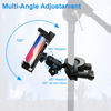 Picture of 2 Pack Microphone Stand Phone Holder, JCWNIY Universal Mic Stand Phone Holder Adjustable 360° Swivel Phone Holder for Mic Stand Phone Clip Clamp Mount for iPhone, Android, Any Smartphones