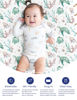 Picture of TotAha Crib Sheets for Boys Girls, Premium Soft Crib Mattress Fitted Sheet, Super Stretchy Jersey Knit Baby Sheets, Silky Comfort Baby Bed Sheets 28x52x9 Extra Deep Pocket, 2 Pack (Sea Animal)