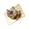 Picture of Square Metal 1/4 Output Jack Plate Input Jack Socket for Electric Guitar Bass (Gold)
