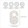 Picture of 3 Sprouts Baby & Toddler Hanger Closet Dividers Set of 8 - Durable Baby Clothes Organizer, Nursery Closet Organization for Baby Clothing by Size or Age from Infant to Toddler Boy & Girl - Blueberry