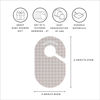 Picture of 3 Sprouts Baby & Toddler Hanger Closet Dividers Set of 8 - Durable Baby Clothes Organizer, Nursery Closet Organization for Baby Clothing by Size or Age from Infant to Toddler Boy & Girl - Gingham