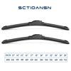 Picture of 3 Wipers Set for Dodge Durango 2004-2009, Windshield Wiper Blades Original Equipment Replacement Front and Rear- 26"/21"/14C" (Pack of 3) J- HOOK