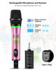 Picture of Bietrun Wireless Microphone Rechargeable, 168FT Range Bluetooth Microphone Wireless (Work 7 hrs) with 1/4'' Output, UHF Metal Handheld Dynamic Mic for Karaoke Machine/PA System/Speaker/Church/Wedding