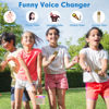 Picture of JYX Mini Karaoke Machine for Kids - Beige Bluetooth Speaker with Party Lights and 1 Wireless Microphone, Great for Kids and Adults, Ideal for Family Home Parties and Birthday
