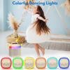 Picture of JYX Mini Karaoke Machine for Kids - Beige Bluetooth Speaker with Party Lights and 1 Wireless Microphone, Great for Kids and Adults, Ideal for Family Home Parties and Birthday