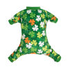 Picture of CuteBone Clover St.Patrick's Day Small Dog Pajamas Soft Puppy Pjs Fleece Stretchy Onesie Cat Clothes for Daily Wear P275XS