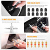 Picture of GOOACC 158Pcs Fender Liner Push-Type Retainer Cowl Panel Vent Cap for Subaru 90913-0067 90914-0051 90914-0007 90914-0063 91486-KJ010 Fastener Remover 4-Way Tools Tire Caps Tire Cores