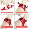 Picture of YIMEIS Dog Harness and Leash Set, No Pull Soft Mesh Pet Harness, Reflective Adjustable Puppy Vest for Small Medium Large Dogs, Cats (Red 02, Medium (Pack of 1)