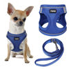Picture of YIMEIS Dog Harness and Leash Set, No Pull Soft Mesh Pet Harness, Reflective Adjustable Puppy Vest for Small Medium Large Dogs, Cats (Royal Blue, Medium (Pack of 1)
