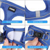Picture of YIMEIS Dog Harness and Leash Set, No Pull Soft Mesh Pet Harness, Reflective Adjustable Puppy Vest for Small Medium Large Dogs, Cats (Royal Blue, Medium (Pack of 1)
