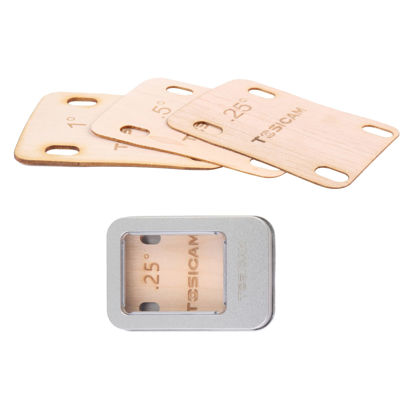 Picture of 3pcs Guitar Neck Shims Shim Made of Canada Solid Maple Wooden, For Bolt-on Neck Bolts, Shaped 0.25 0.5 1 Degree (0.25 0.5 1 Degree)
