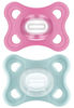 Picture of MAM Comfort Pacifiers, Newborn Pacifiers (2 Pack) 3-6 Months, Best Pacifier for Breastfed Babies, Girl Silicone