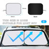 Picture of Ziciner 2 PCS Car Windshield Sun Shade, Auto Sun Heat and UV Rays Blocker, 24"×29" Foldable Automotive Front Window Sunshade Protector, Universal Vehicle Interior Accessories (Silver-S)