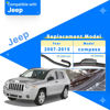 Picture of RAINTOK Windshield Wiper Blade Set Replacement for 2007-2016 Jeep Compass Original Equipment Replacement Front Rear Wiper Blades-22"/20"/11" (Set of 3) U/J Hook