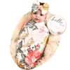 Picture of Galabloomer Newborn Receiving Blanket Headband Set Flower Print Baby Swaddle Blankets (Garden Flower)
