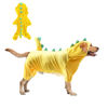 Picture of Hotumn Dinosaur Dog Halloween Costume Pet Dino Hoodie for Small Dogs (Small, Yellow)