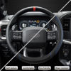 Picture of West Llama Customized Auto Car Steering Wheel Cover for Ford F-150, F-250, F-350, Expedition(Diamond Quilted - Black+Blue)