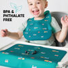 Picture of Simple Modern Silicone Placemat for Baby, Toddlers, Kids | Non-Slip Baby Eating Table Food Mat for Restaurants and Dining Table | Piper Collection | Unicorn Fields