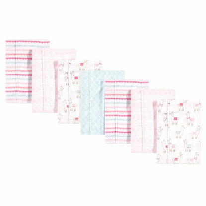 Picture of Hudson Baby Unisex Baby Cotton Flannel Burp Cloths, Llama, One Size