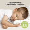 Picture of KeaBabies Toddler Pillow with Pillowcase, Jumbo 14X20 - Soft Organic Cotton Toddler Pillows for Sleeping - Machine Washable - Perfect for Travel, Toddler Bed Set (KeaFriends)