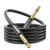 Picture of COOLSELL Guitar Cable, 15Ft 1/4 Inch Instrument Cables, Soft Durable Electric Guitar Cord - AMP Cord for Bass, Amplifier, Pedals, Improved Tin Plated Copper Core,Noise Free