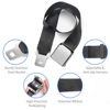 Picture of Coolrunner Airplane Seat Belt Extender, Adjustable 7-32" Airplane Seatbelt Extender - FITS ALL Airlines - Free Carrying Case Black